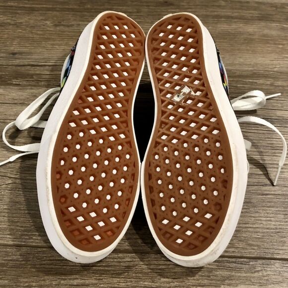 Vans Old Skool Sneaker W 5 / Y 3.5 Tie Dye Checkered Comfycush Lace Up Low Top - Picture 10 of 12